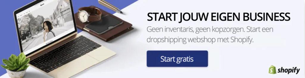 start een dropshipping webshop in belgie met shopify