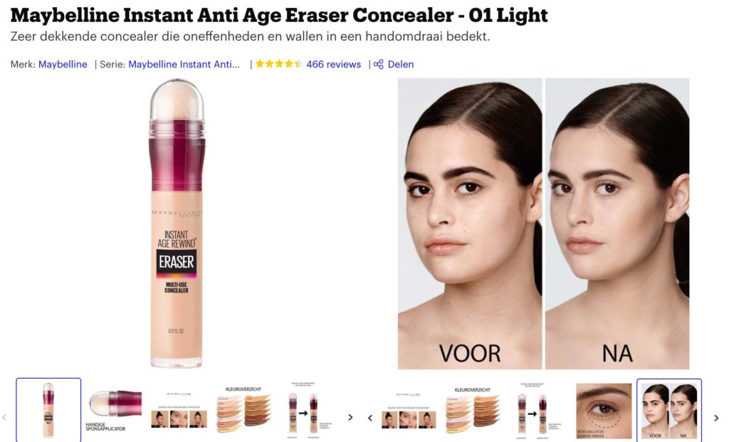 voorbeeld van een goed product op bol.com met een goede titel, beschrijving en informatieve, leuke illustraties