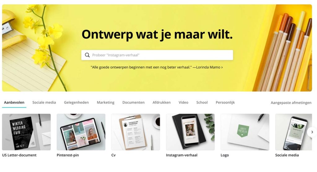 Canva is een gratis alternatief op Photoshop